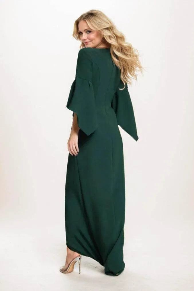 Mother of Green Long Fashion Split Bridal Dress