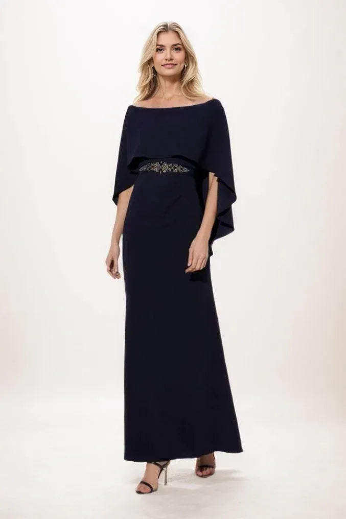 Mother of mermaid chiffon backless bridal gown