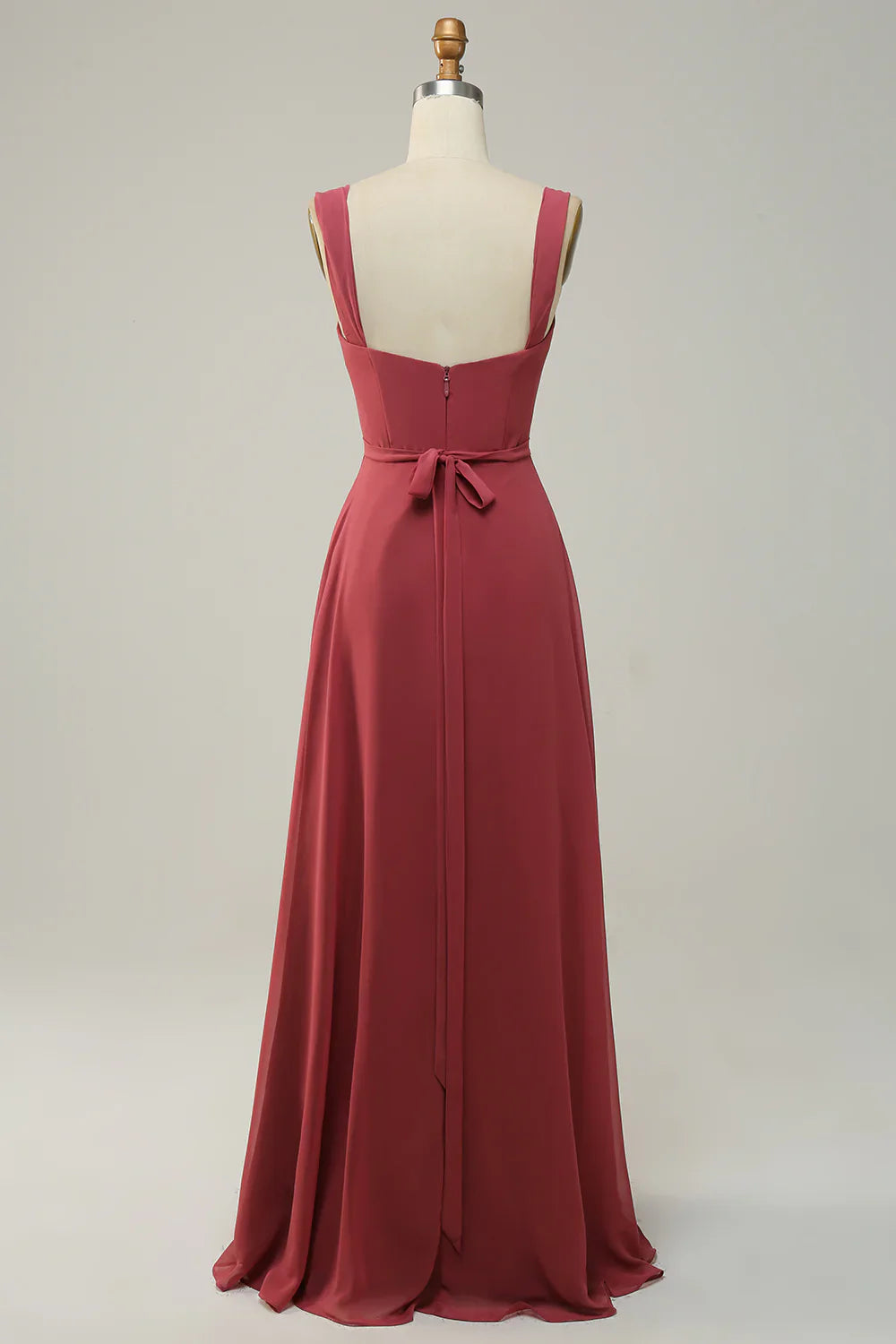 DingJiDress Sweetheart Sleeveless Long Bridesmaid Dress With Slit