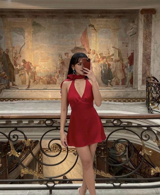 Red Birthday Outfits Short Prom Gown Homecoming Dress