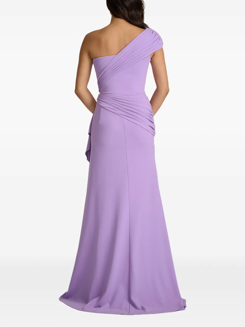 Romantic Lilac One-Shoulder Ruffled Evening Dress