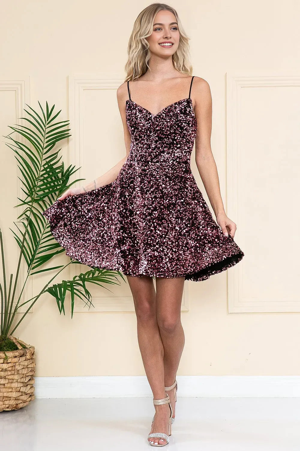 Royal Blue Sequin Strapless Homecoming Dress  Sparkling Party Gown for School Dance