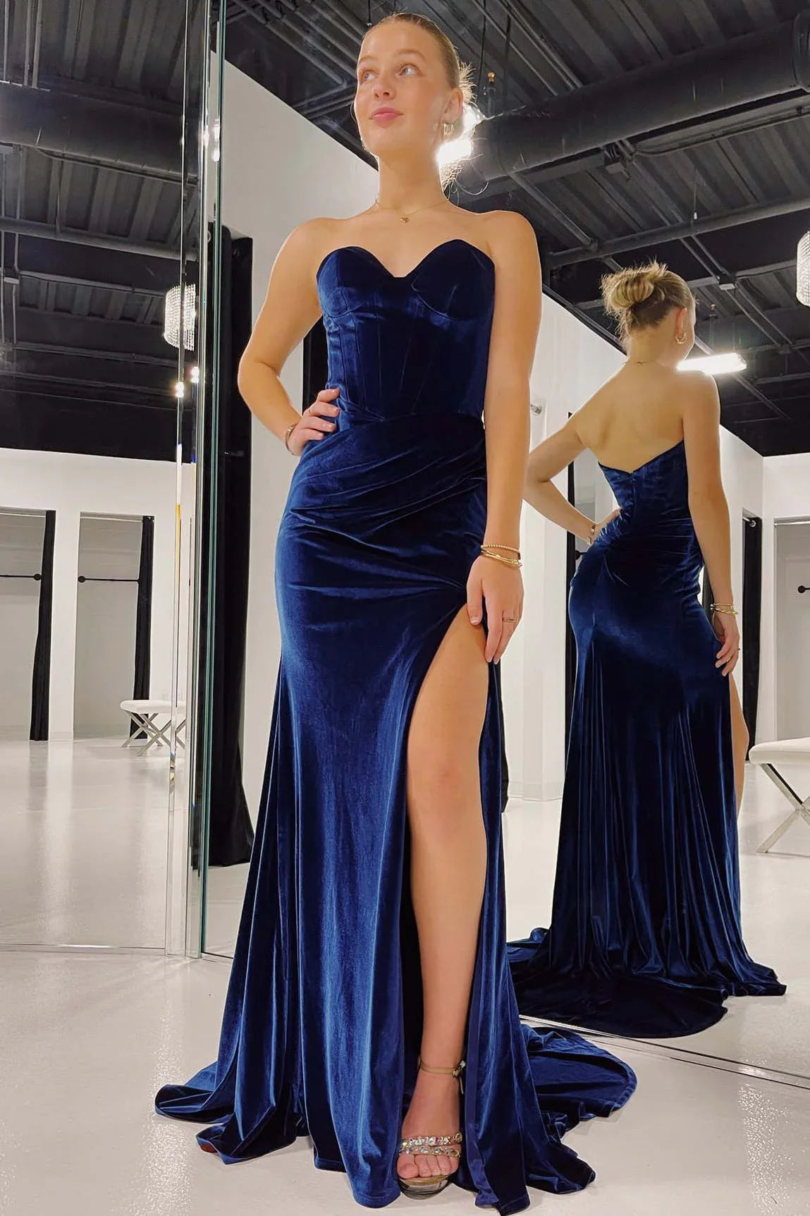 DingJiDress Evening Dress Formal Prom Gowns Prom Dresses Sweetheart Mermaid Long