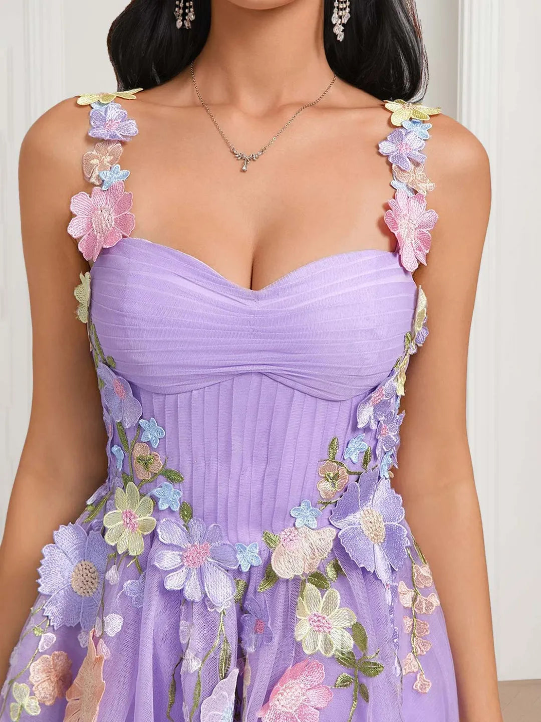 Sweetheart Sleeveless Pleated Short/Mini Homecoming Dresses with Floral Appliques Lace-Up