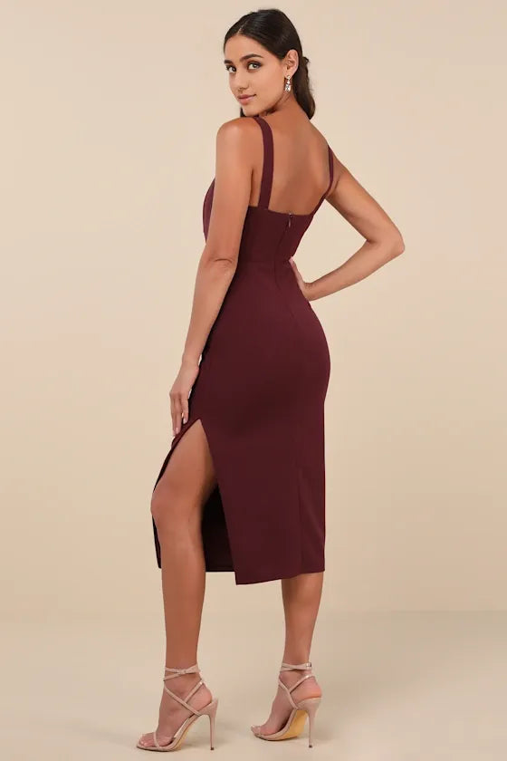 Vibrant Allure Green Square Neck Sleeveless Bodycon Evening Dresses
