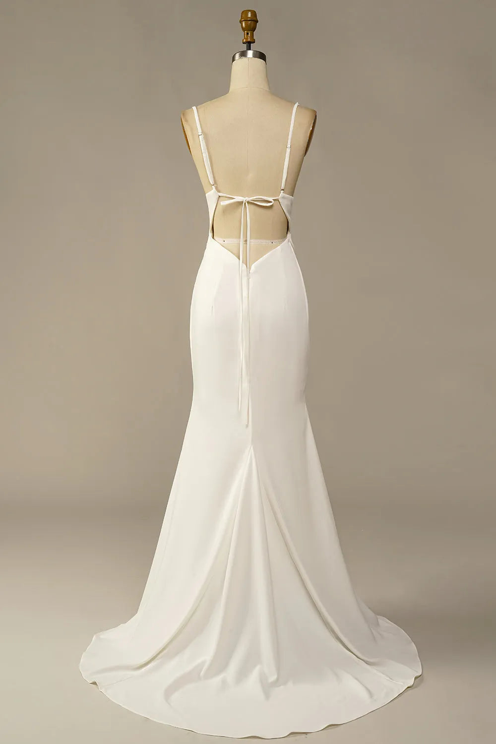 White Mermaid Long Wedding Dress ﻿