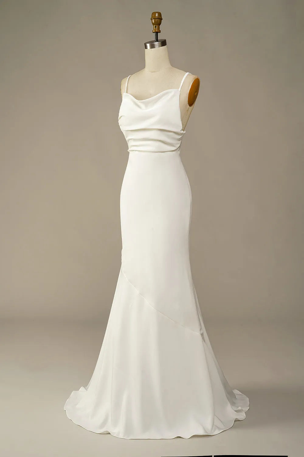 White Mermaid Long Wedding Dress ﻿