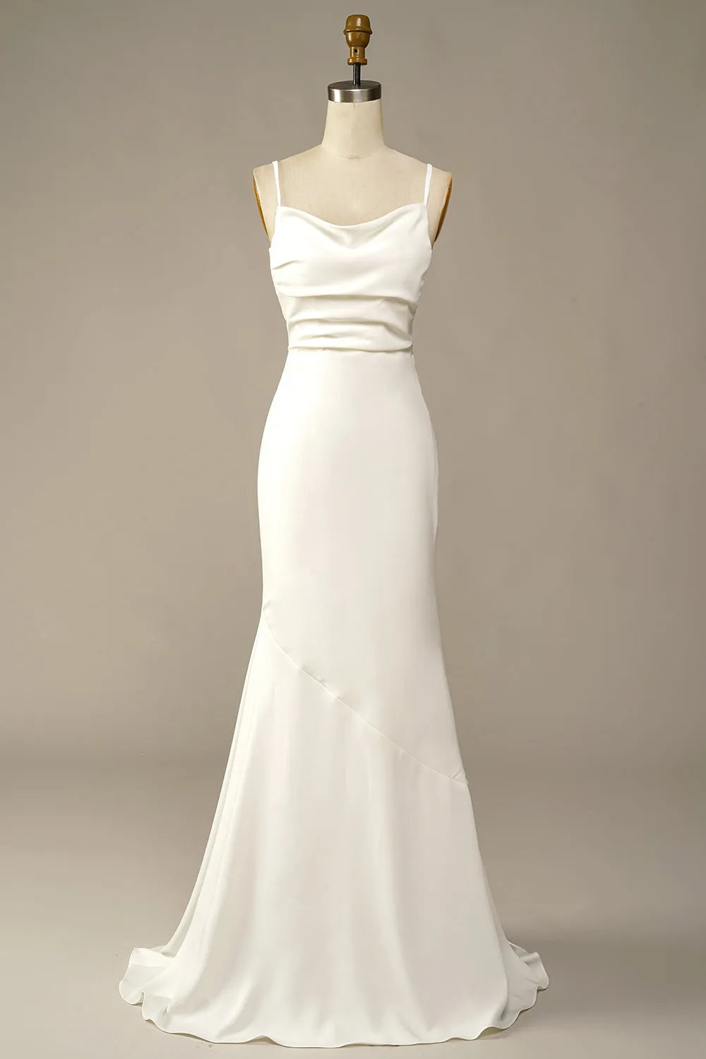 White Mermaid Long Wedding Dress ﻿