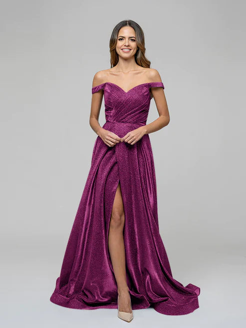 DingJiDress A Line Off The Shoulder Formal Party Prom Dresses