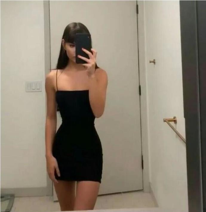 Sexy straps black short dress mini homecoming dress