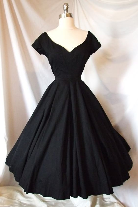 Black Satin Cocktail Party Dresses Homecoming Dress