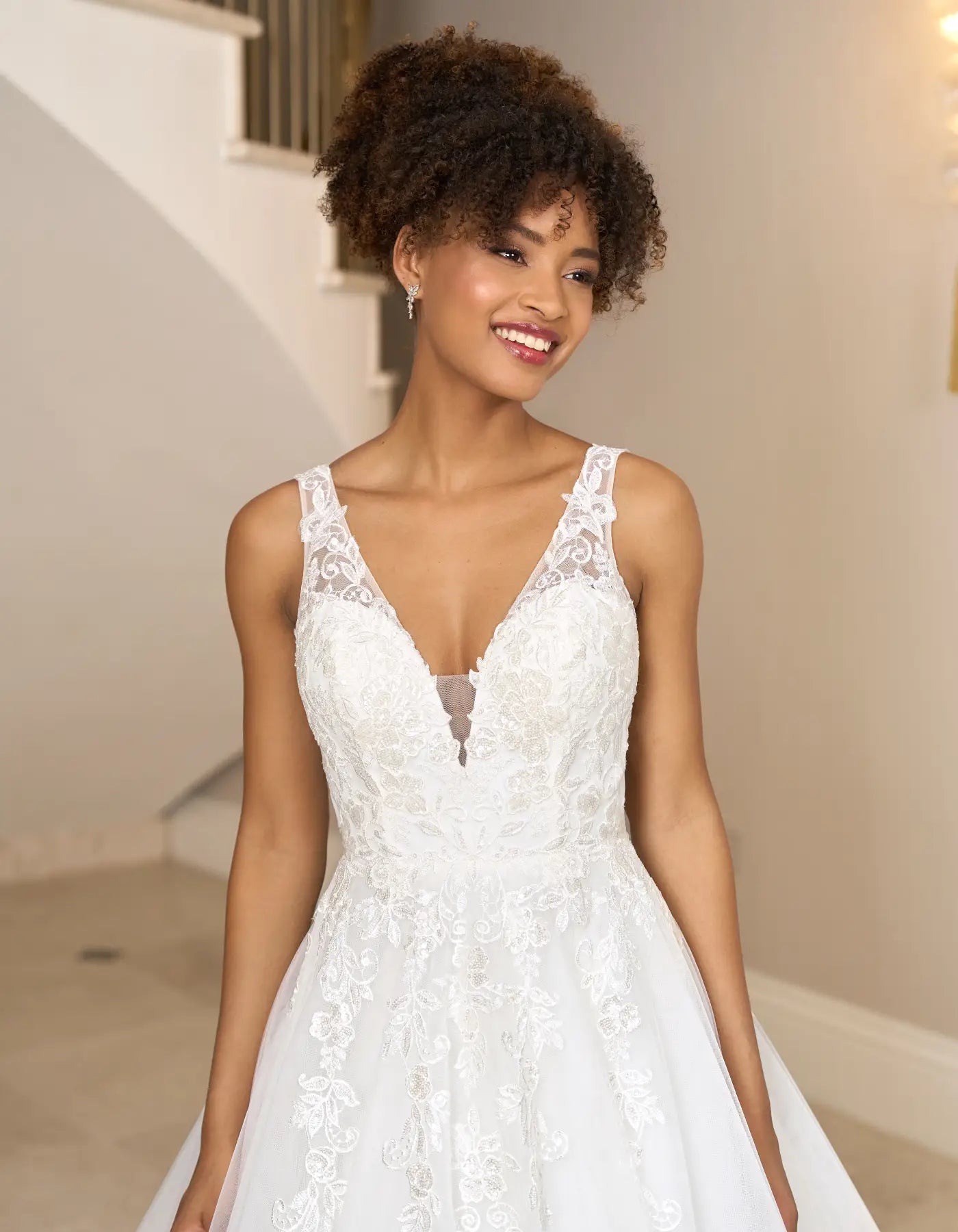DingJiDress a floral a-line with lace hem