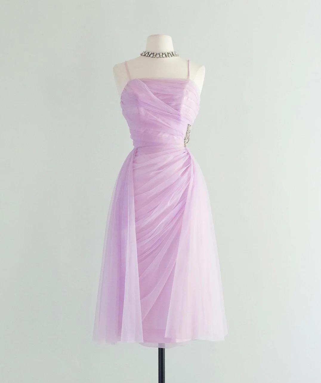 Sweet Pink Spaghetti Strap Tulle Short Prom Dress Homecoming Dress
