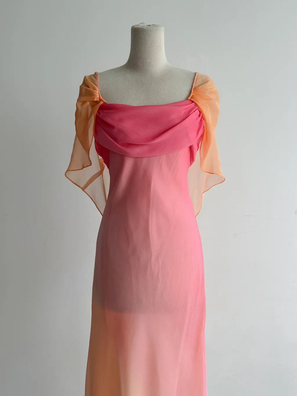 Gradient Outfit for Party Square Neck Chiffon Stunning Short Prom Dresses