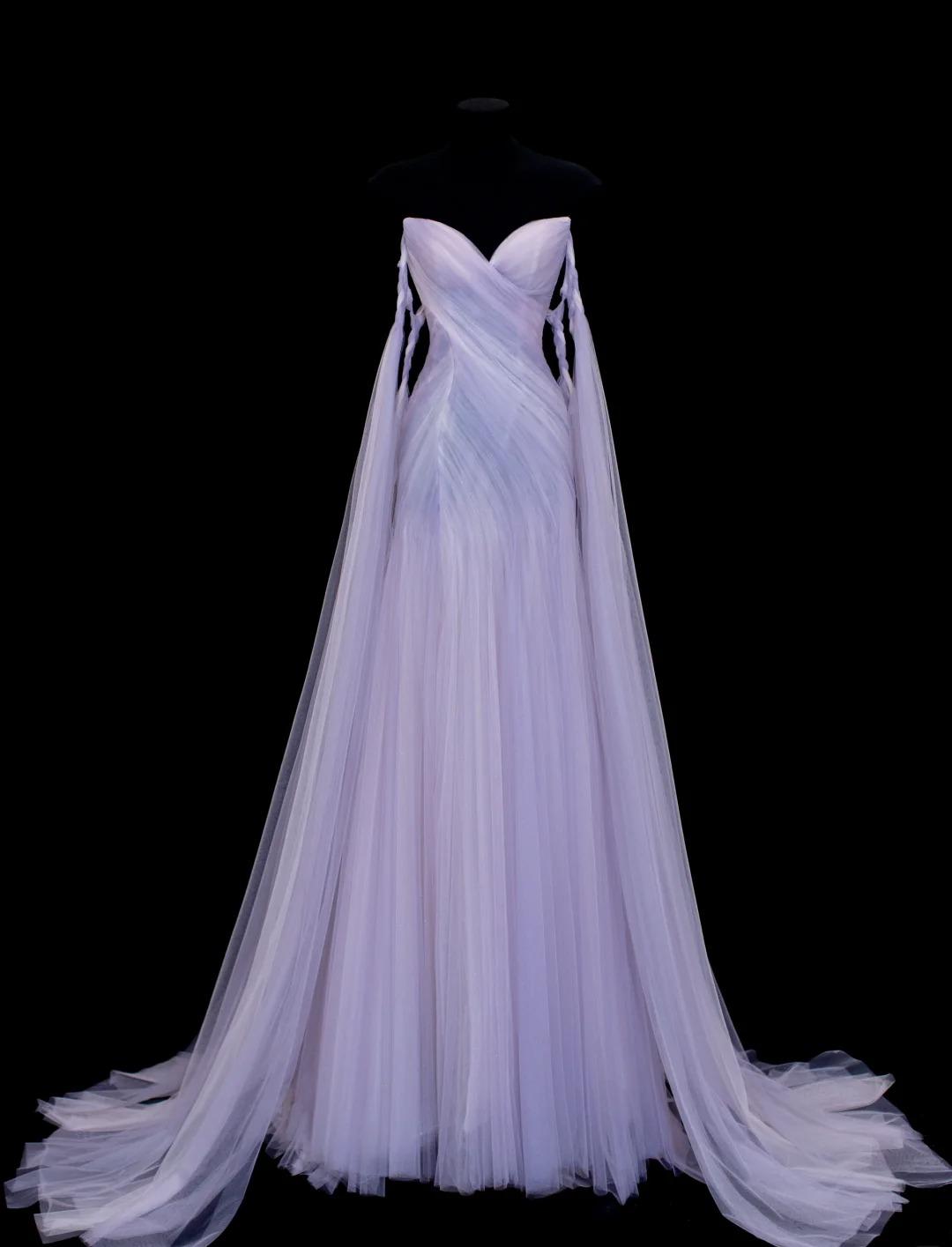Elegant Purple Strapless A-Line Tulle Long Prom Dresses Formal Evening Gowns
