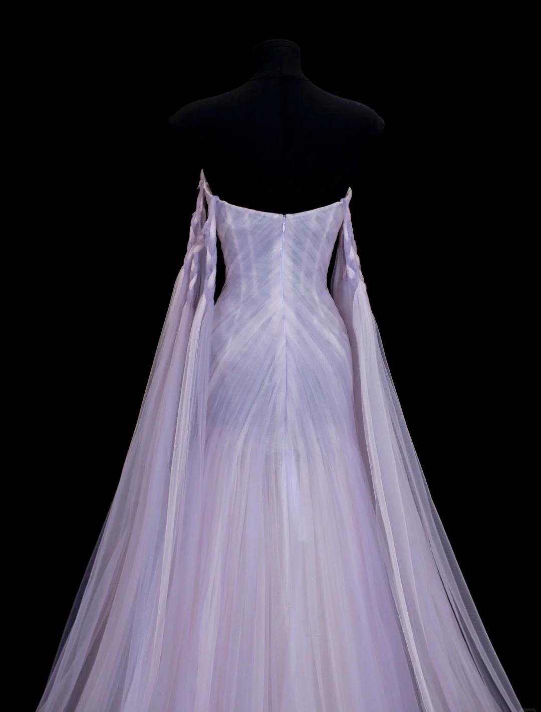 Elegant Purple Strapless A-Line Tulle Long Prom Dresses Formal Evening Gowns