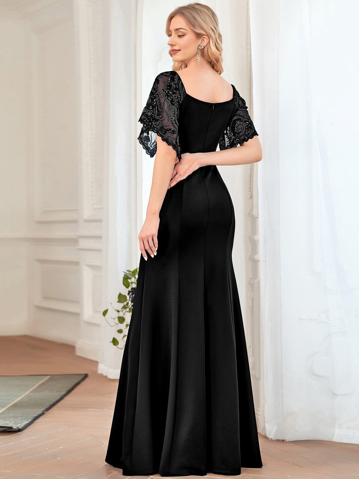 Sexy V Neck Mother of the Bride Dress