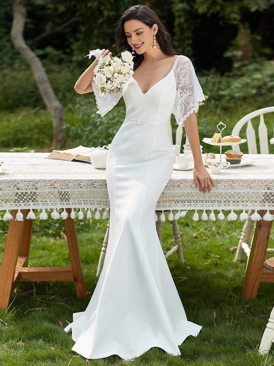 Sexy V Neck Mother of the Bride Dress