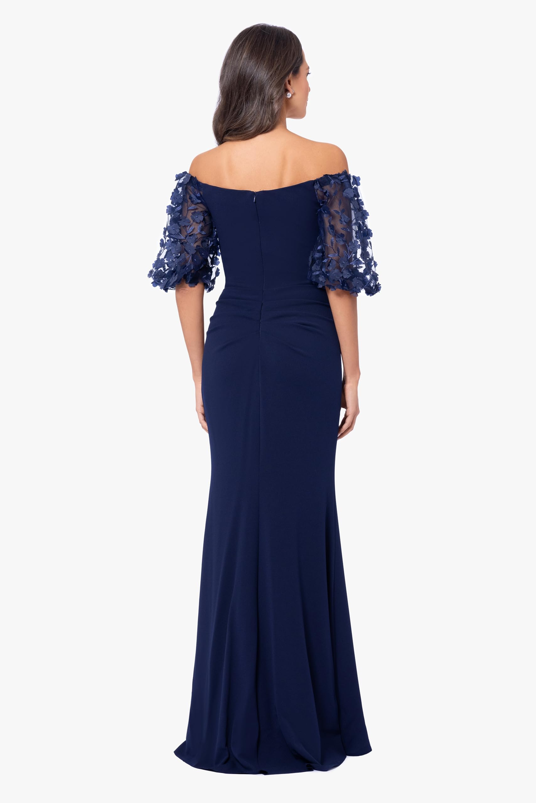 DingJiDress Mother of the Groom / Bride Dresses Women's Illusion Sleeve Off The Shoulder Long Dress Formal Dresses Wedding Guest Dress