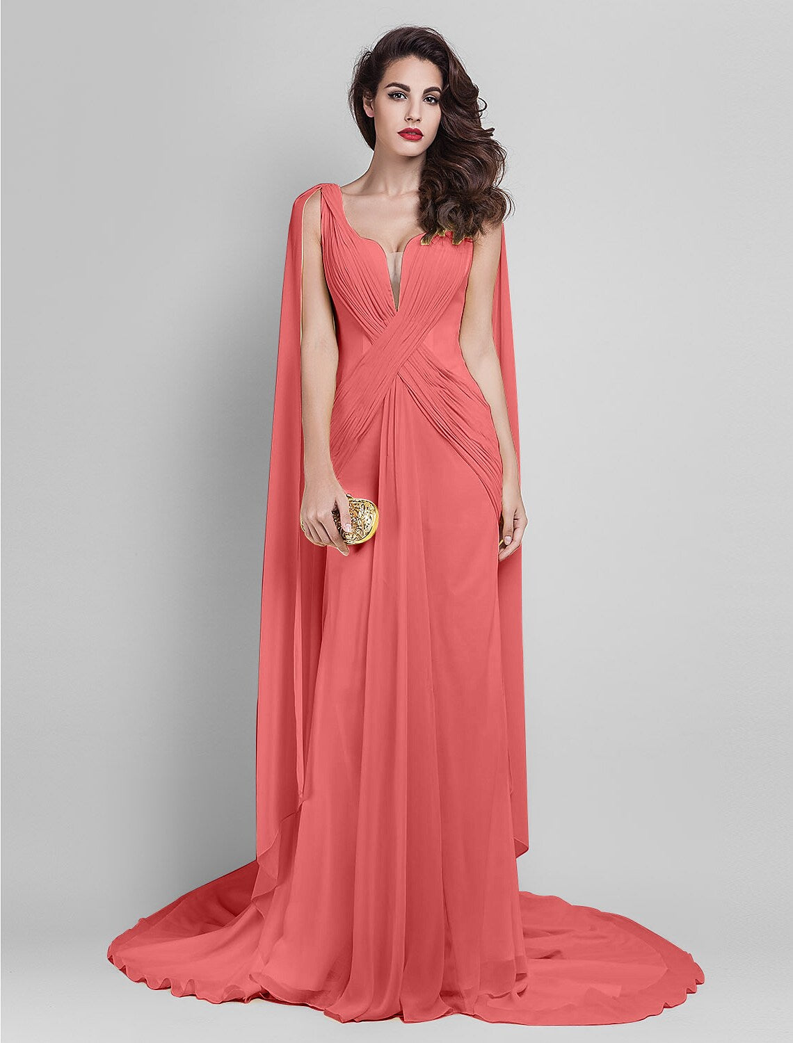 Elegant Dress Wedding Guest Sleeveless Neck V Back Criss Cross Side