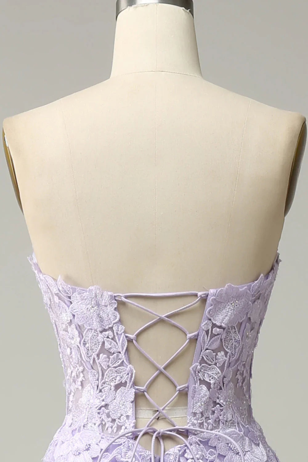DingJiDress A Line Spaghetti Straps Long Purple Prom Dress with Appliques
