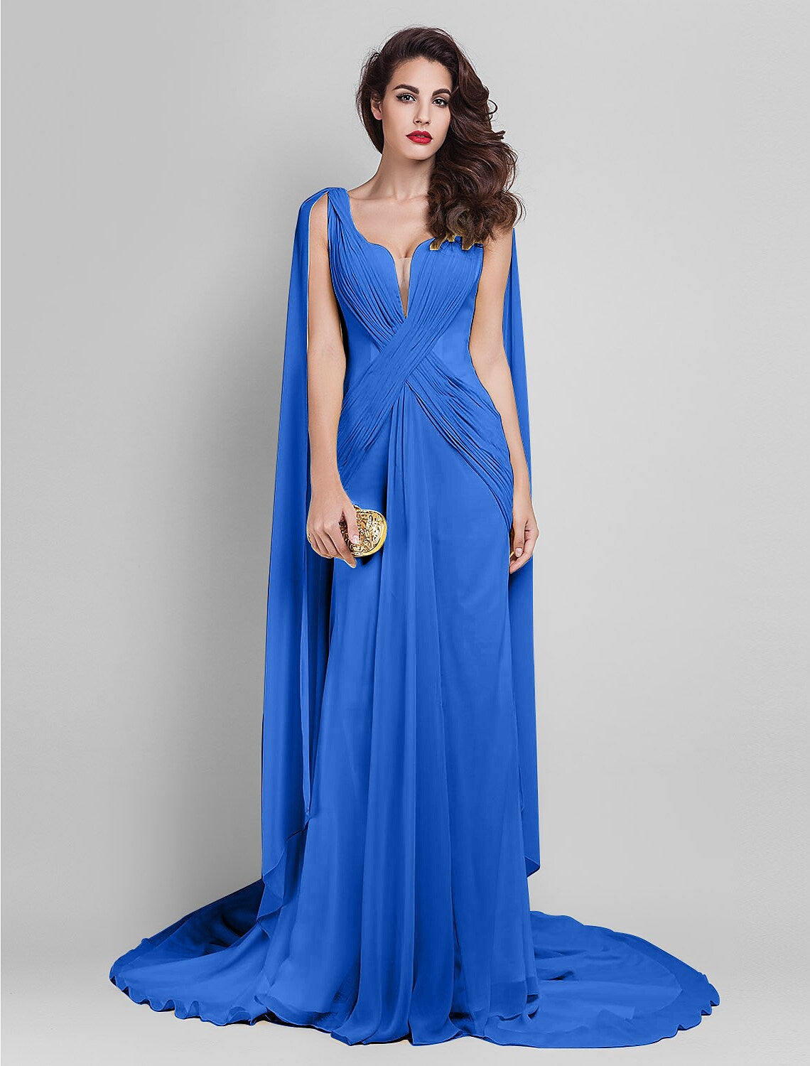 Elegant Dress Wedding Guest Sleeveless Neck V Back Criss Cross Side