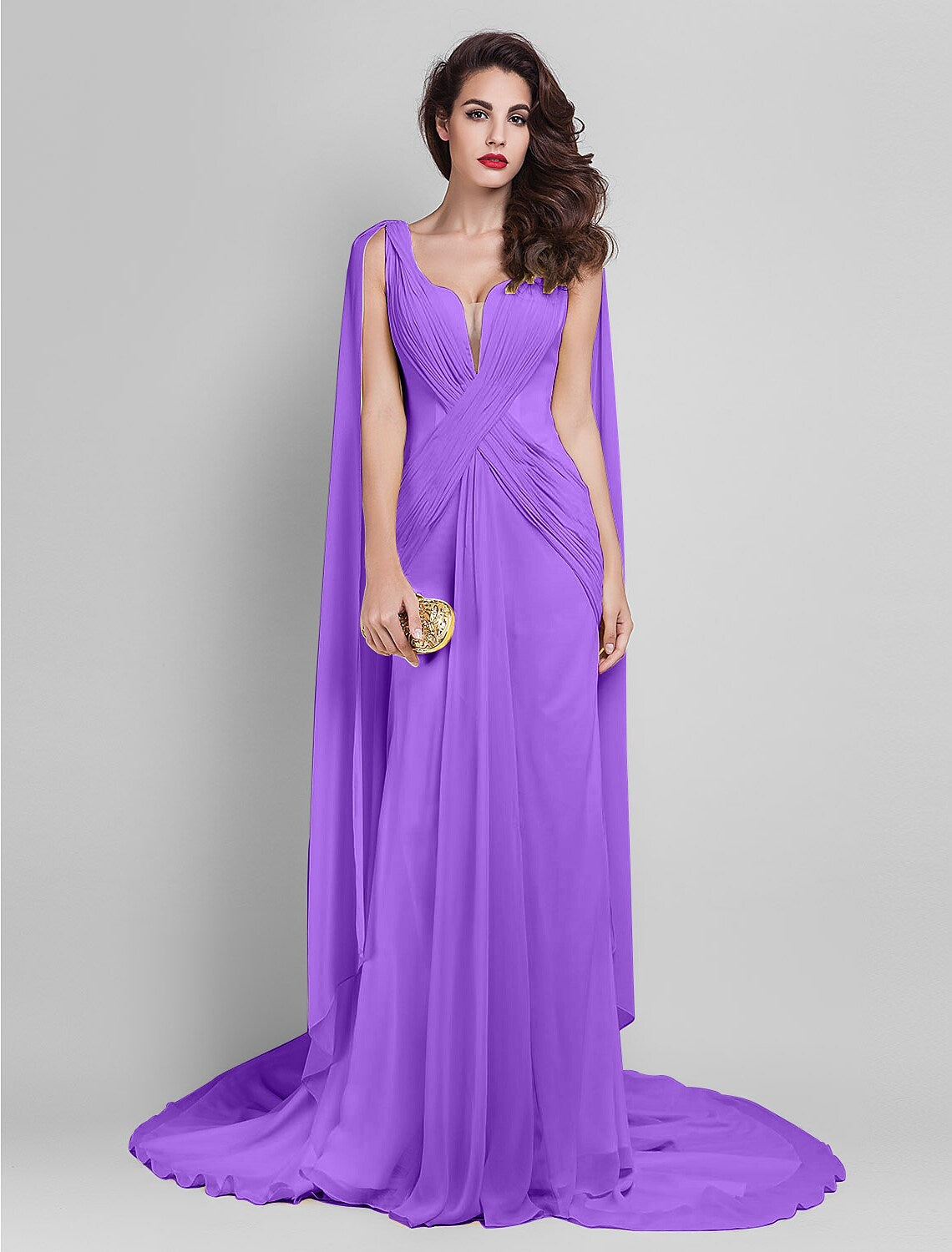 Elegant Dress Wedding Guest Sleeveless Neck V Back Criss Cross Side