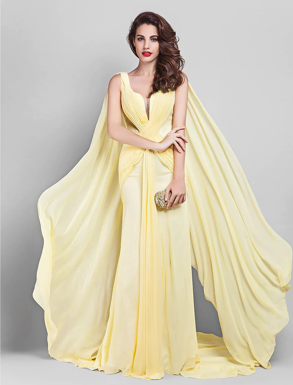 Elegant Dress Wedding Guest Sleeveless Neck V Back Criss Cross Side